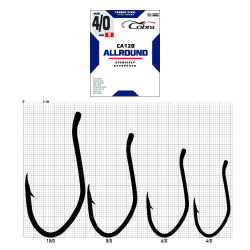 Крючки Cobra Allround CA128 №10/0