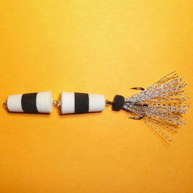 Приманка джиговая Флажок 120 White - Black Россия