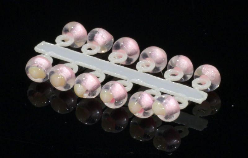 Микро-Бис Шар 3.1мм розовый светонакопительный Россия