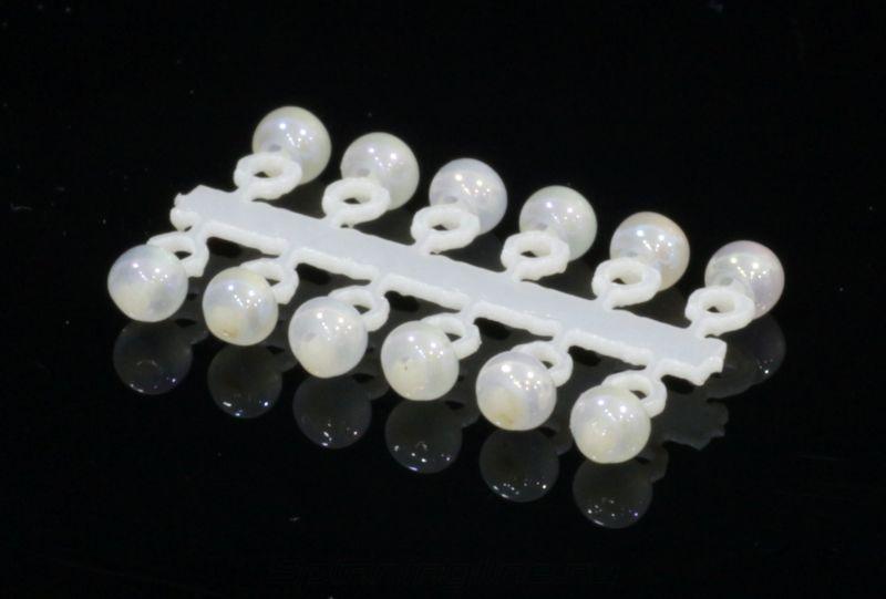 Микро-Бис Шар 2.3мм ирис белый Россия