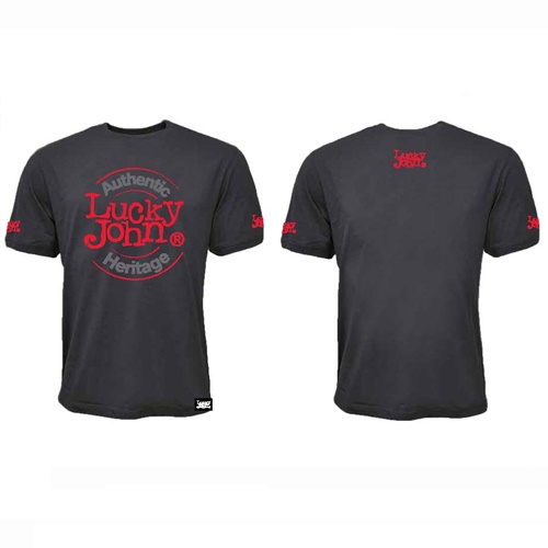 Футболка серая Lucky John размер S