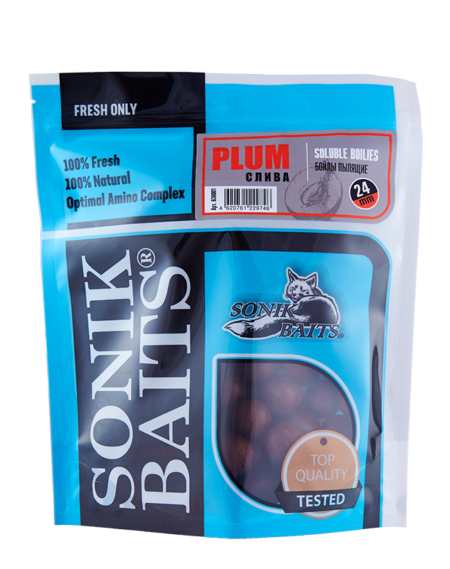 Бойлы пылящие Sonik Baits Plum 24мм - 750гр
