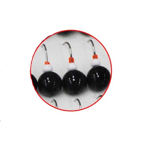 Мормышки свинцовые Шар черный диаметр 8мм набор Россия