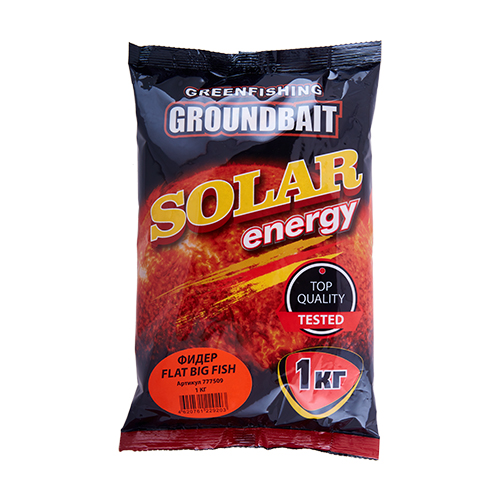 Прикормка летняя Greenfishing Solar Energy Фидер Flat Big Fish 1кг