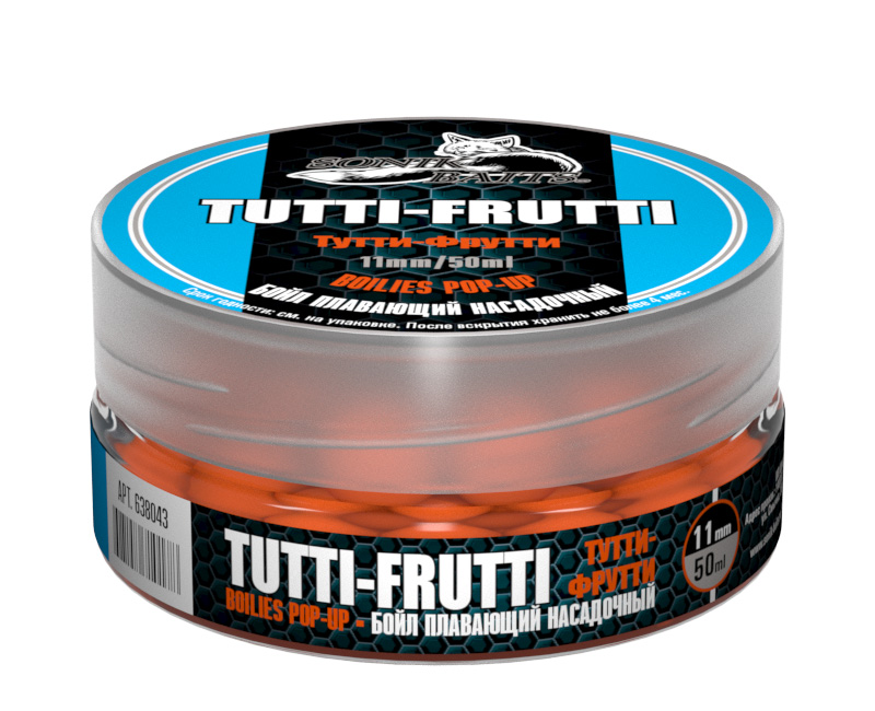 Бойлы насадочные плавающие Sonik Baits Pop-Up Tutti-Frutti 11мм