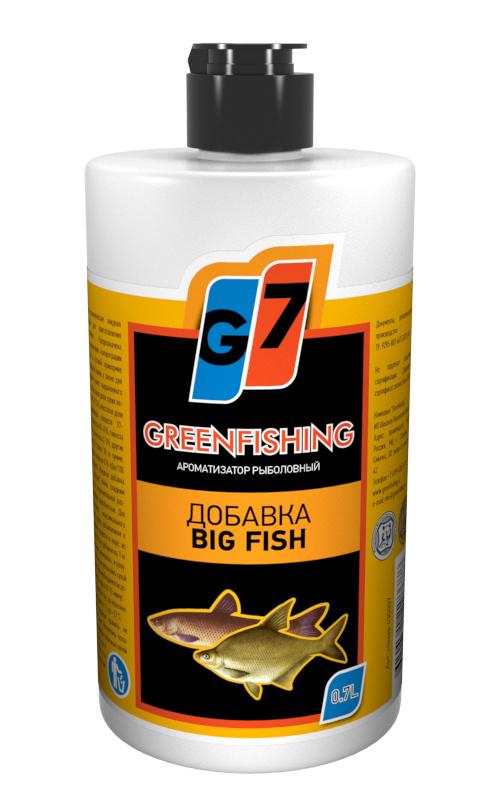 Добавка жидкая Greenfishing G7 Big Fish 700мл