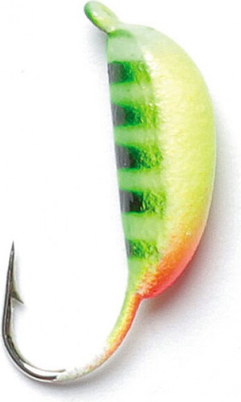 Мормышка вольфрамовая Lucky John Банан рижский с петелькой 050 - 12P