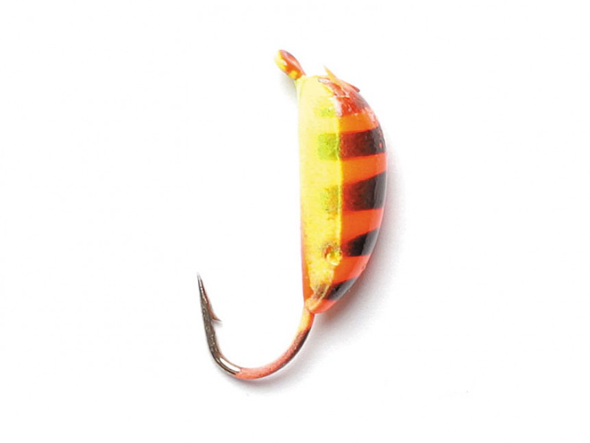 Мормышка вольфрамовая Lucky John Банан рижский с петелькой 050 - 19