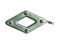 Грузило свинцовое Salmo Ромб с вертлюгом 120гр