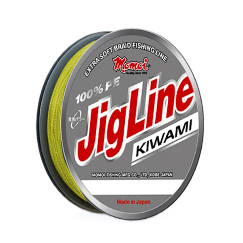 Плетеный шнур Momoi JigLine Kiwami Yellow 125м - 0.27мм - 20кг