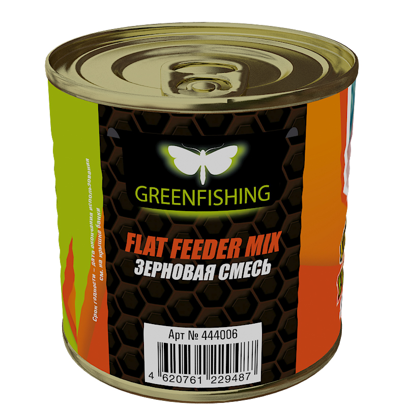 Добавка Greenfishing Зерновой микс Flat Feeder Mix 430мл