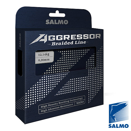 Плетеный шнур Salmo Aggressor Braid Green 100м - 0.13мм - 6.1кг