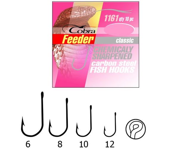 Крючки Cobra Feeder Classic C1161BZ №8