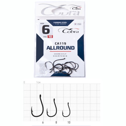 Крючки Cobra Allround CA119 №10