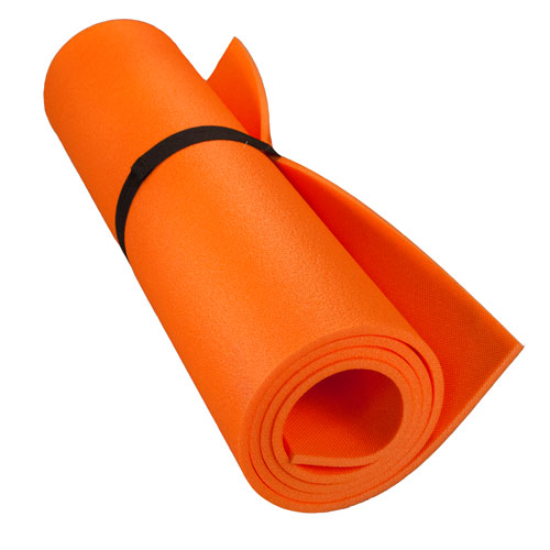 Коврик туристический однослойный Оранжевый 180х60х0.8см Россия