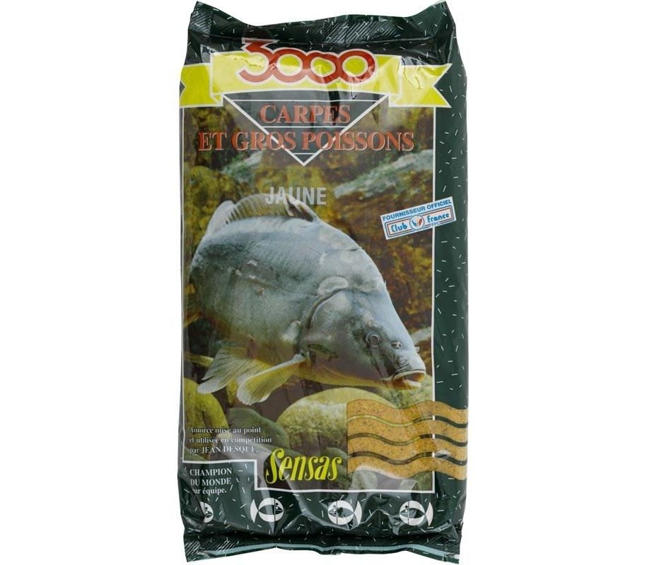 Прикормка летняя Sensas 3000 Carp  Jaune 1кг