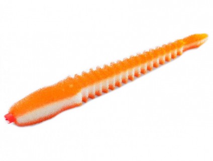 Приманка поролоновая 3D Ex Worm White - Orange 140 Россия