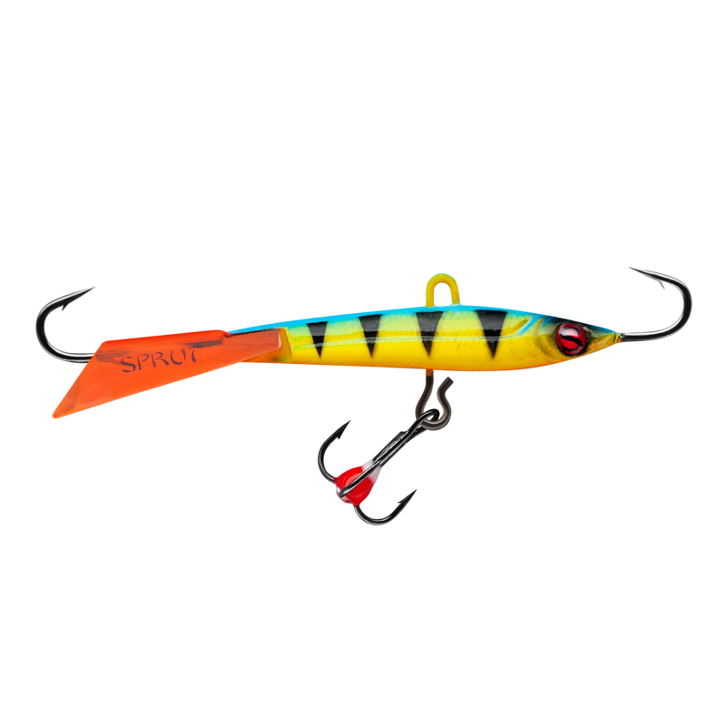 Балансир Sprut Hiko №7 цвет OBP + дополнительный тройник с фосфорной каплей