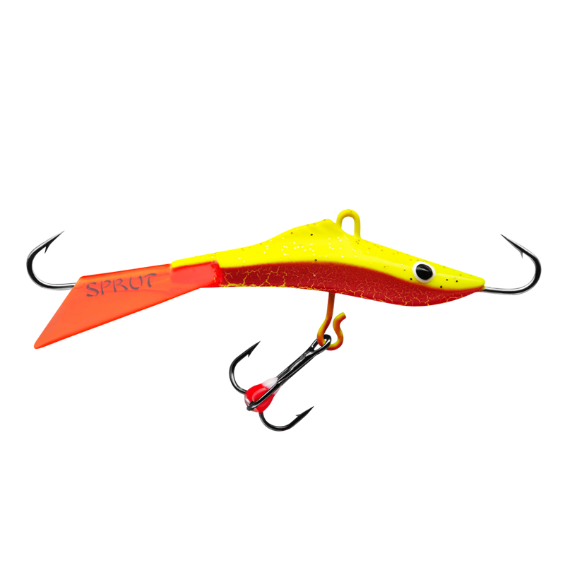 Балансир Sprut Mikari №9 цвет RL + дополнительный тройник с фосфорной каплей