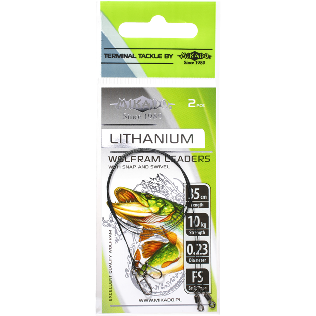 Поводок вольфрамовый Mikado Lithanium FS 15см - 5кг