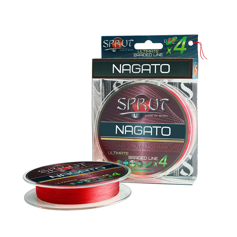 Плетеный шнур Sprut Nagato Hard Ultimate Braided Line x4 Hot Red 95м - 0.23мм - 17.8кг