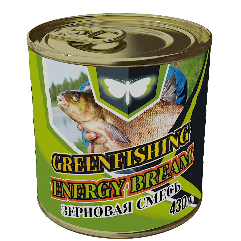 Добавка Greenfishing Зерновой микс Energy Лещ 430мл