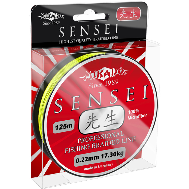 Плетеный шнур Mikado Sensei Fluo 125м - 0.12мм - 8.70кг