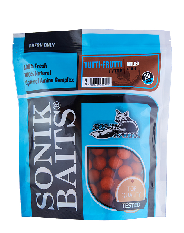 Бойлы тонущие Sonik Baits Tutti-Frutti 20мм - 750гр