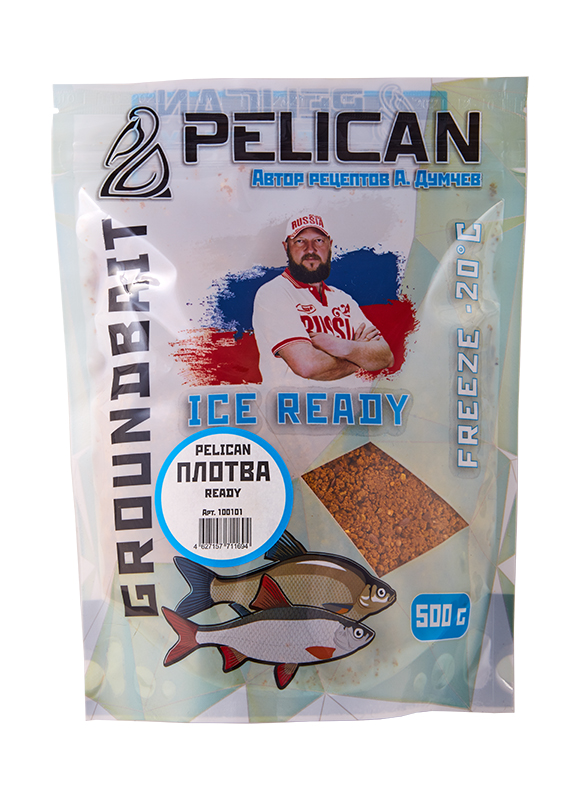Прикормка зимняя Pelican Ice Ready Плотва 500гр