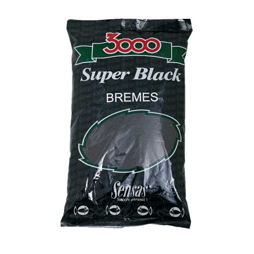 Прикормка летняя Sensas 3000 Super Black Bremes 1кг