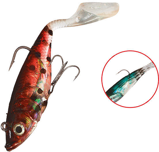 Приманка оснащенный Mikado Crystal Fish WXH-66 140 - 37