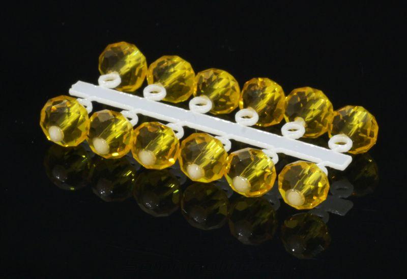 Микро-Бис Кристалл 4.2мм желтый прозрачный Россия