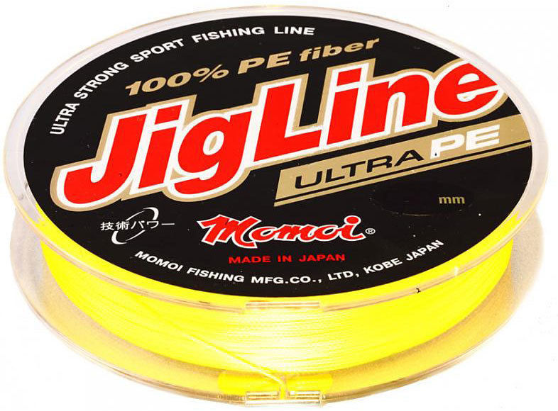 Плетеный шнур Momoi JigLine Ultra PE Fluo 100м - 0.08мм - 5.6кг