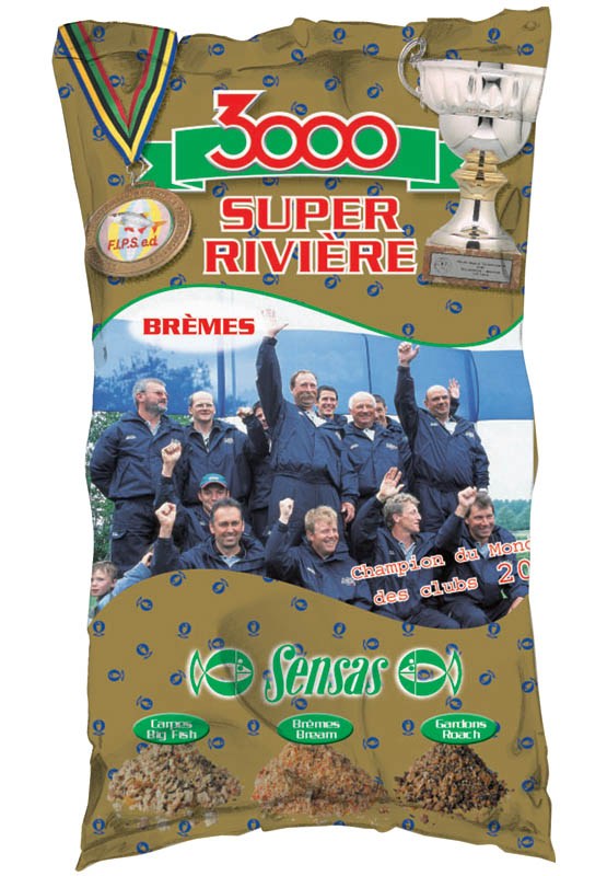 Прикормка летняя Sensas 3000 Super Riviere Bremes 1кг