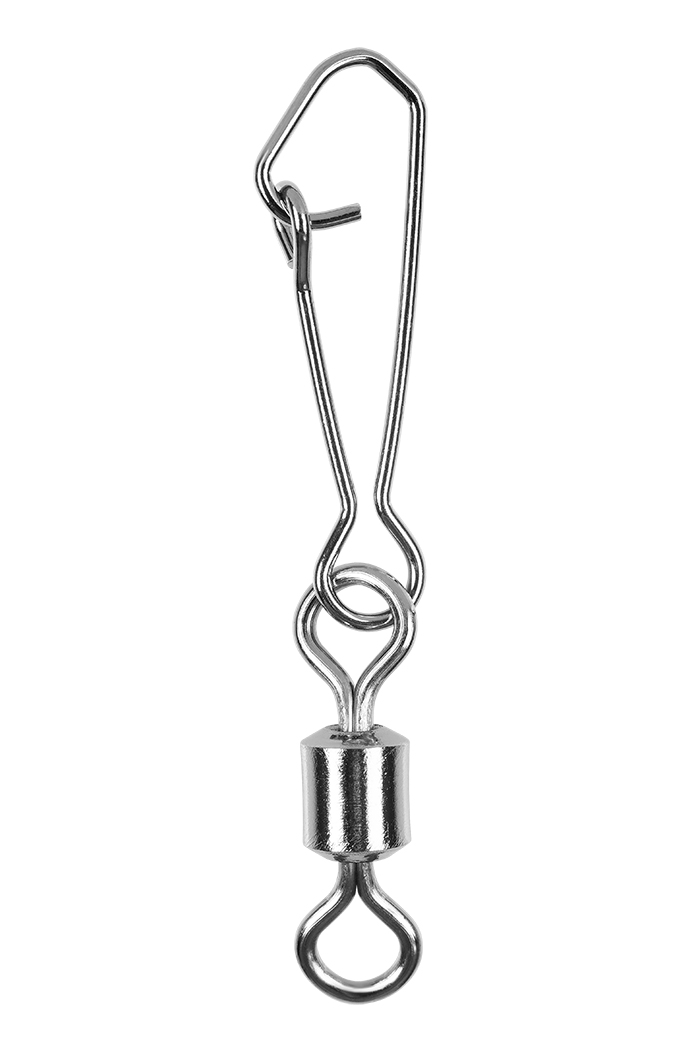 Застежка с вертлюгом Sprut SS-21 BN №7 тест 20кг (Rolling Swivel with Hooked Snap)