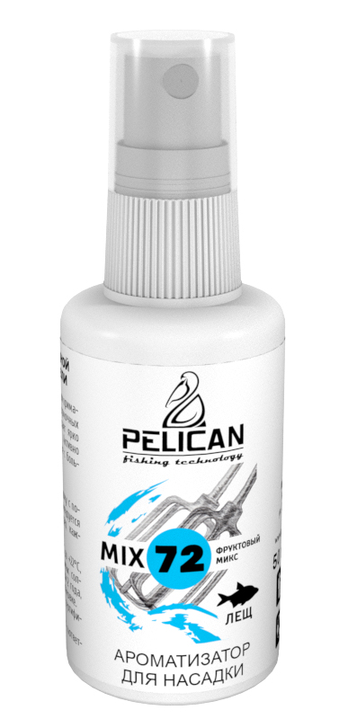 Ароматизатор спрей Pelican Mix 72 - Лещ - Фруктовый Микс 50мл