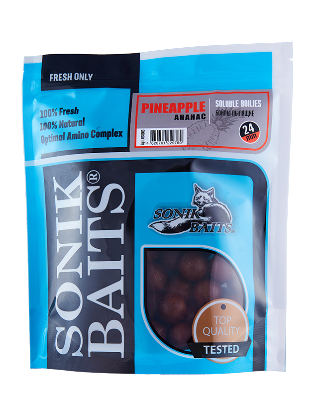 Бойлы пылящие Sonik Baits Pineapple 24мм - 750гр