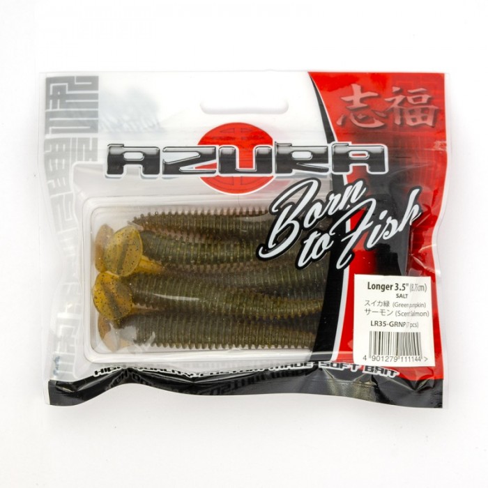 Приманка Azura Longer 3.5in 88 - green pumpkin