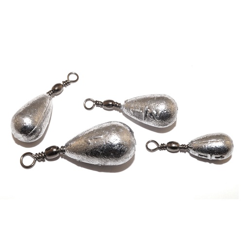 Грузило свинцовое Капля с вертлюгом 42гр Россия