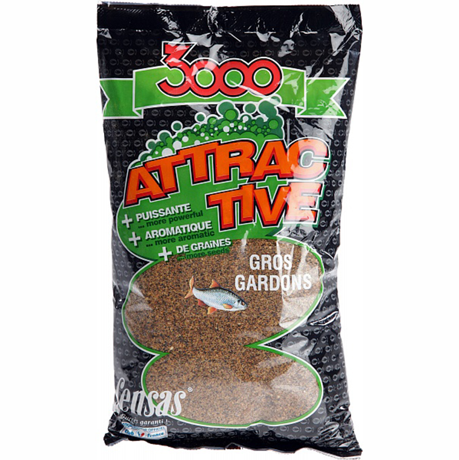 Прикормка летняя Sensas 3000 Attractive Gros Gardons 1кг
