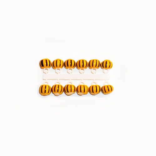 Микро-Бис Шар 4.5мм желто-черный арбуз №2 Россия