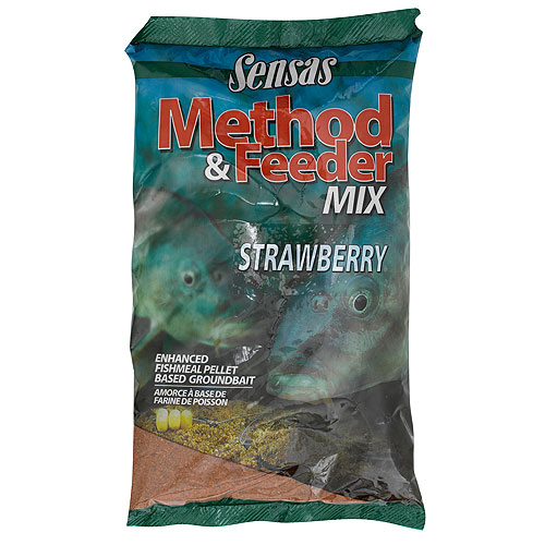 Прикормка летняя Sensas 3000 Method Strawberry 1кг