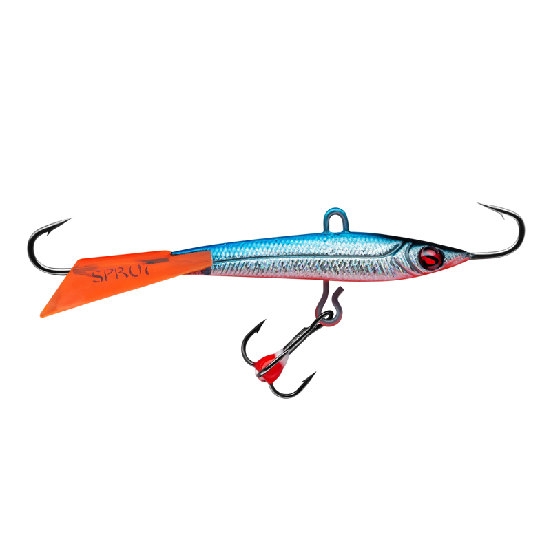 Балансир Sprut Hiko №7 цвет SB-3D + дополнительный тройник с фосфорной каплей