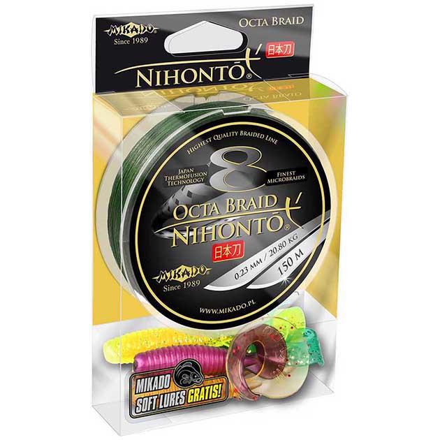 Плетеный шнур Mikado Nihonto Octa Braid Green 150м - 0.14мм - 10.15кг