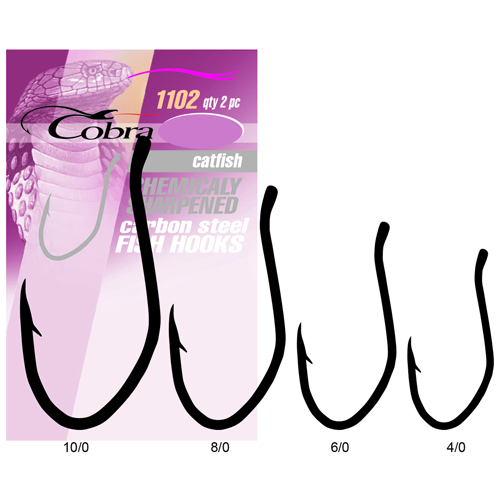 Крючки Cobra Catfish C1102NSB №8/0