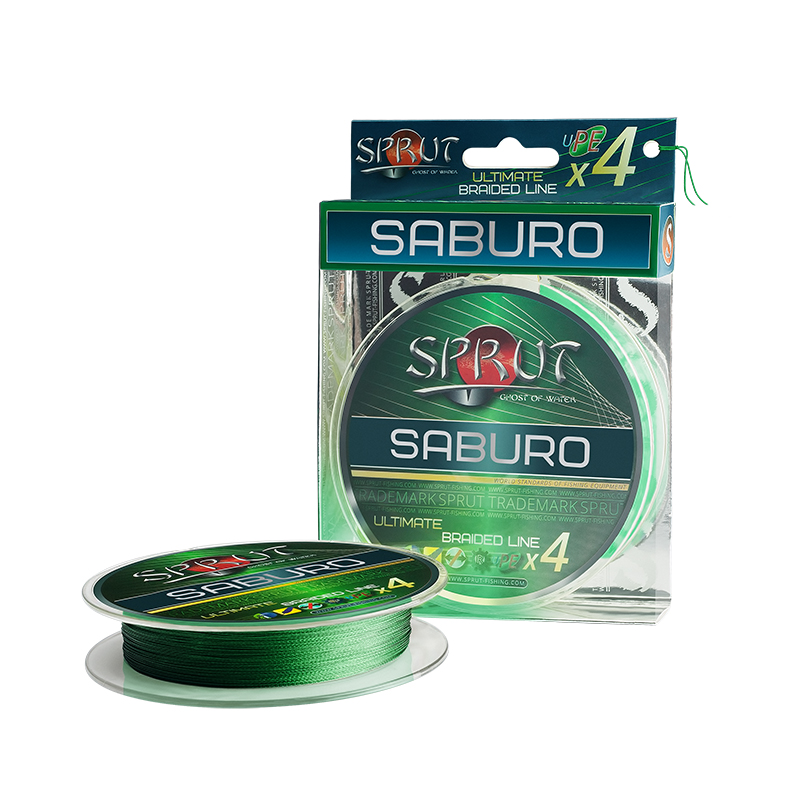 Плетеный шнур Sprut Saburo Soft Ultimate Braided Line x4 Dark Green 140м - 0.28мм - 21.7кг