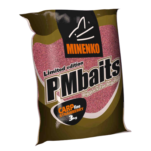 Прикормка летняя Minenko PMbaits Big Pack Carp Strawberry fine 3кг