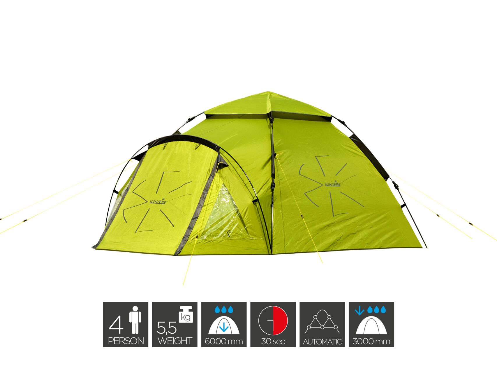 Палатка автоматическая Norfin 4-х местная Hake 4 NF