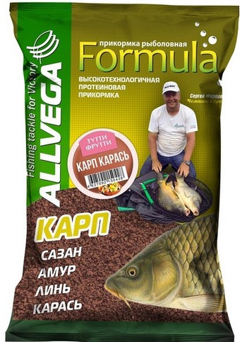 Прикормка летняя Allvega Formula Carp Carassin Карп-Карась 900гр