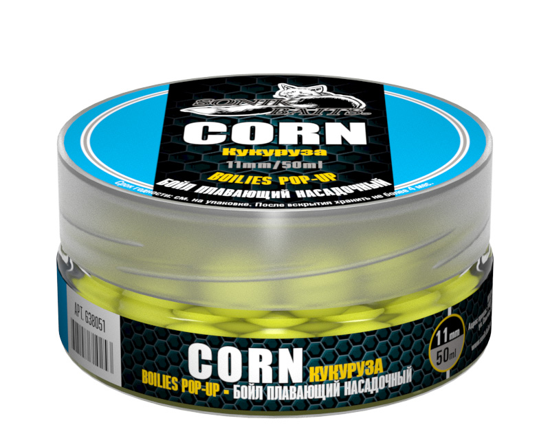 Бойлы насадочные плавающие Sonik Baits Pop-Up Corn 11мм